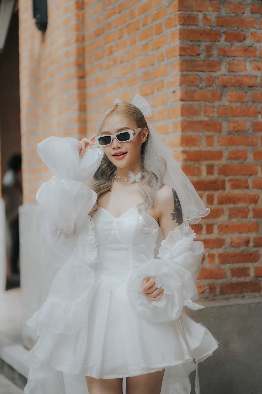 รีวิวจากลูกค้า ชุดแต่งงาน ชุดเจ้าสาว เดรส + เสื้อคลุม สีขาว