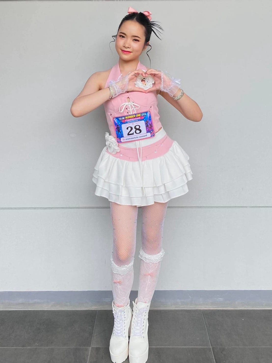 รีวิวจากลูกค้า ชุดเซ็ท เสื้อ+กระโปรง แต่งดอก สีชมพู